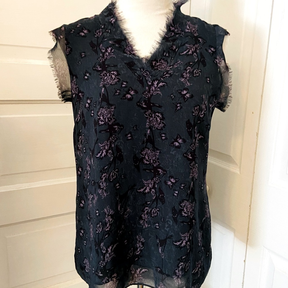 Cabi Evermore Flutter Sleeve, sleeveless top, Small